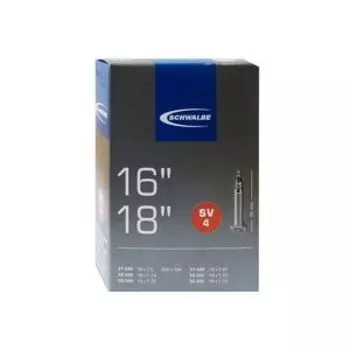Камера велосипедная SCHWALBE, 16-18", 28/37-340/355, 16"/18" x 1-3/8-1.35 IB, SV4 40 mm, 05-10410313