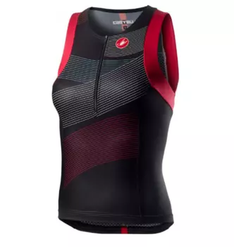 Майка триатлон женская Сastelli FREE W TRI SINGLET, черная, 2020