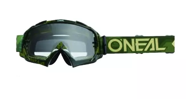 Маска ONeal B-10 Goggle CAMO V.22 military green - clear, 6024-605