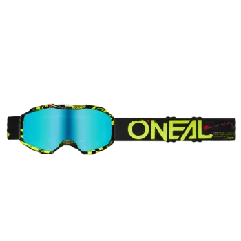 Маска подростковая O'Neal B-10 ATTACK black/neon yellow - radium blue, 6029-107