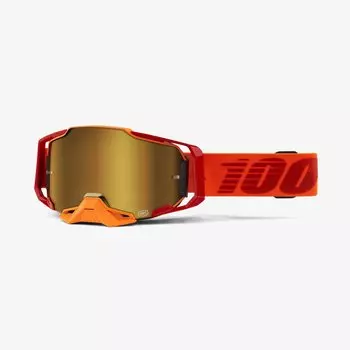 Маска велосипедная 100% Armega, Litkit / True Gold Mirror Lens, 50710-354-02