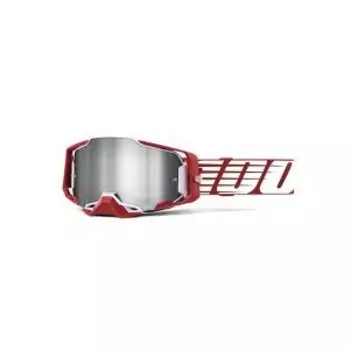 Веломаска 100% Armega Oversized Deep Red / Flash Silver Lens, 50721-261-02