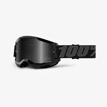 Маска велосипедная 100% Strata 2 Sand Goggle, Black / Smoke Lens, 50422-102-01