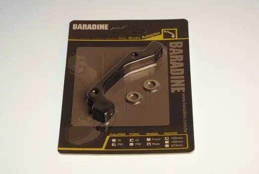 Адаптер для велотормоза BARADINE PM-IS-R160 Postmount, задний, 160 мм, черный