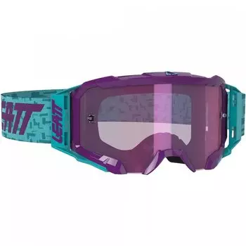 Маска велосипедная Leatt Velocity 5.5 Iriz Aqua/Purple, 8020001010