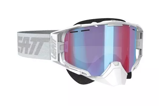 Маска велосипедная Leatt Velocity 6.5 SNX Goggle, Iriz White/Grey Blue, 8020003015
