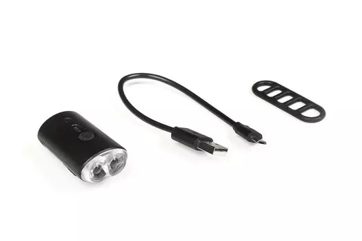 Мигалка на велосипед передняя Green Cycle, 100 люмен, 4 режима, USB передняя, GLT-126