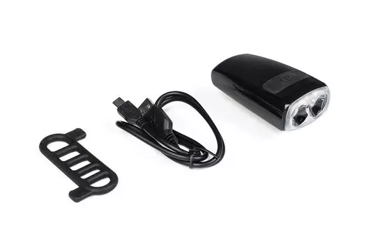 Мигалка велосипедная передняя Green Cycle GLT-130, 200 люмен, 4 режима, USB