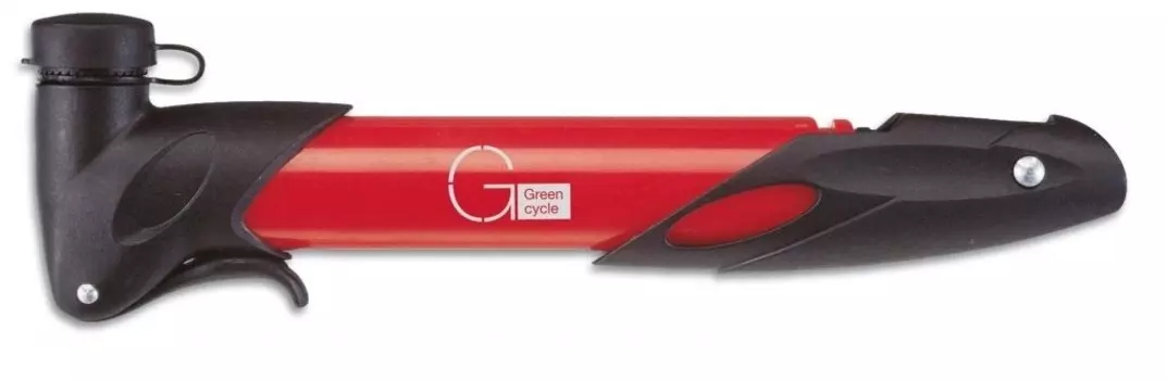Мининасос Green Cycle GPM-077 пластиковый, presta+schreder, красный, PUM-84-79