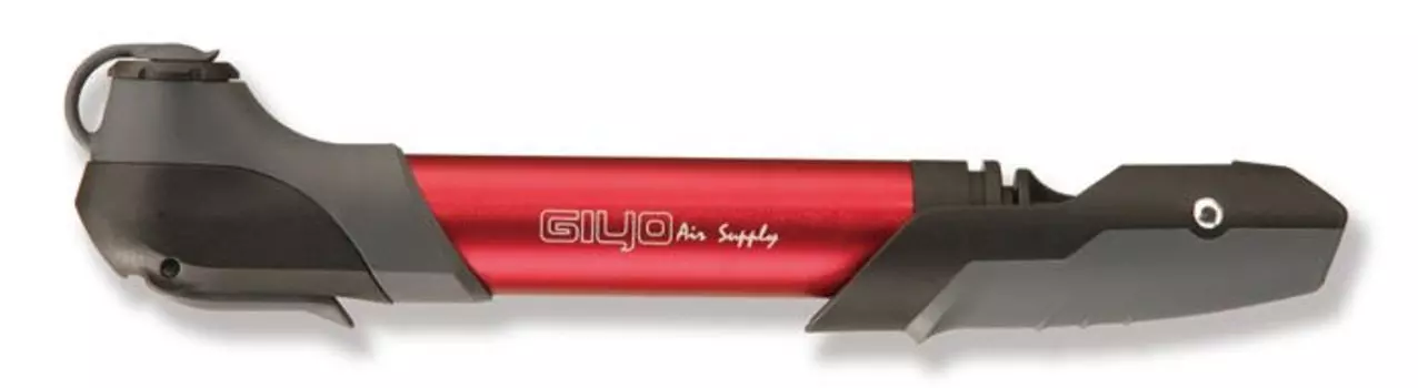 Мининасос велосипедный GIYO GP-97, телескопический, алюминий/пластик, красный, GP-97A