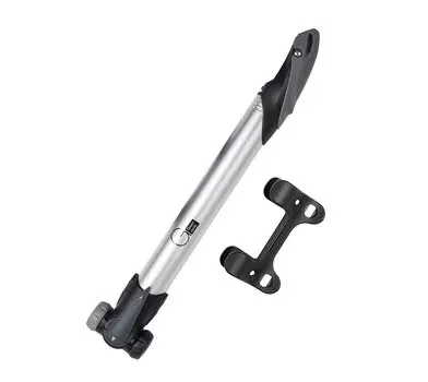 Мининасос велосипедный Green Cycle GPM-209T, со складной Т-ручкой, под два типа клапана AV+FV, AL6063, алюминиевый