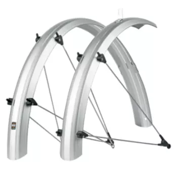 Крылья велосипедные SKS BLUEMELS SHINY 24" 53, silver, 11048