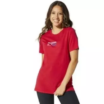 Футболка велосипедная Fox Honda SS Tee, женская, Flow Red, 2021, 28713-110-M