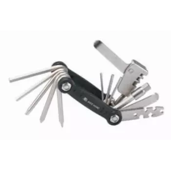Мультитул велосипедный BIKEHAND YC-287B1, 2/2.5/3/4/5/6/8 мм, +/- отвертки, T25, выжимка цепи, спицевые ключи, 6-190287