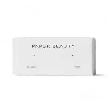 PAPUK BEAUTY Одноразовые хлопковые полотенца для лица 80.0