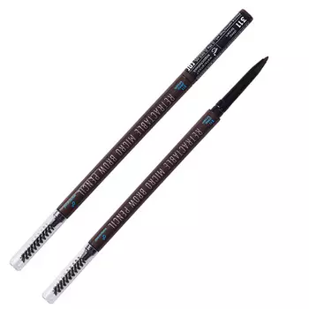 PARISA COSMETICS Карандаш для макияжа бровей автоматический с щеточкой
