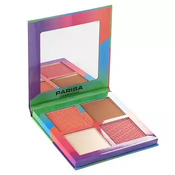 PARISA COSMETICS Палетка для контурирования лица Glamour Glaze C-2304