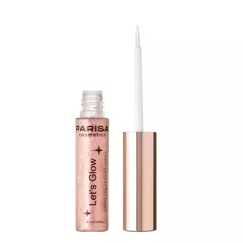 PARISA COSMETICS Тени жидкие для век с глиттером Let's Glow EL-101