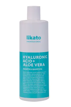 Шампунь Likato Professional AQUATIKA увлаж гиалуроновая кислота+ алоэ вера, 400 мл