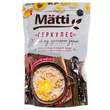 Хлопья овсяные матти 400 г геркулес м/у