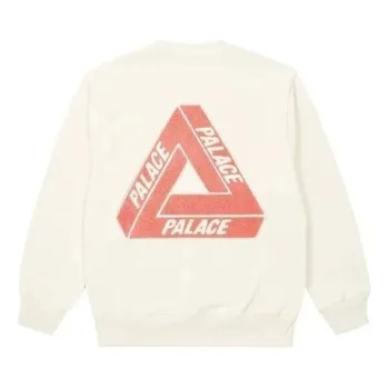 Толстовка fleece tri-ferg crew 'soft white' Palace, белый