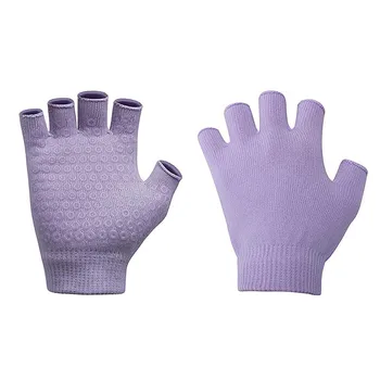 Women Non-Slip Yoga Gloves Breathable Fitness Pilates Half Finger Glove Sport Outdoor Cycling Fishing Workout Mittens For Gym
