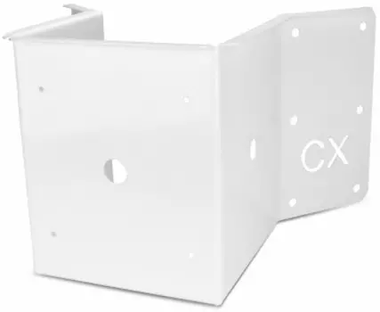 Кронштейн Cambox CR-135 угловой металлический для камер видеонаблюдения, цвет белый