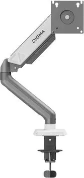 Кронштейн Digma D-MM101 для мониторов, серый, 17"-32", макс.9кг, крепление к столешнице, поворот и наклон