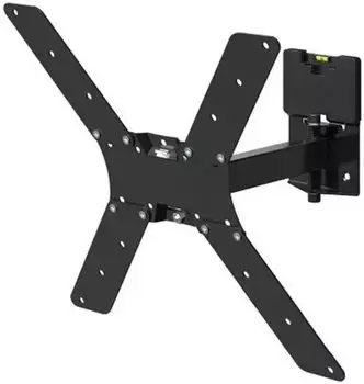 Кронштейн Holder LCDS-5520-B для телевизора черный 32"-55" макс.45кг настенный поворотно-выдвижной и наклонный (1138297)