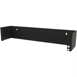 Кронштейн настенный для 19 2U Hyperline BW19-2U-110F-RAL9005 глубина 110 мм, фиксированный, цвет черный (RAL 9005)