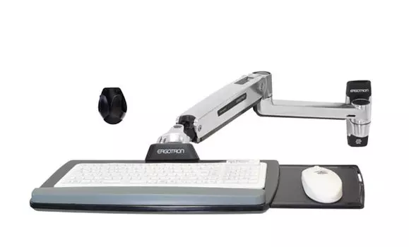 Кронштейн настенный Ergotron LX Sit-Stand 45-354-026 крепление "Рука" для клавиатуры, серебристый