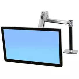 Кронштейн настольный Ergotron 45-384-026 LX HD Sit-Stand для монитора, серебр.