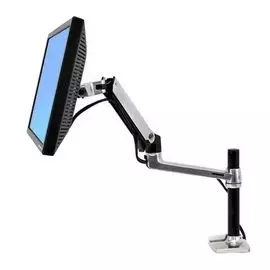 Кронштейн настольный Ergotron LX 45-295-026 крепление "Рука" для монитора, высокая труба, серебристый