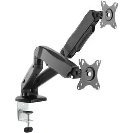 Кронштейн настольный Ultramounts UM705 для двух мониторов 13"-27" 2~6.5 кг, VESA 75x75,100x100, наклон до 45° и подъем до 90°, влево/вправо на 90°,