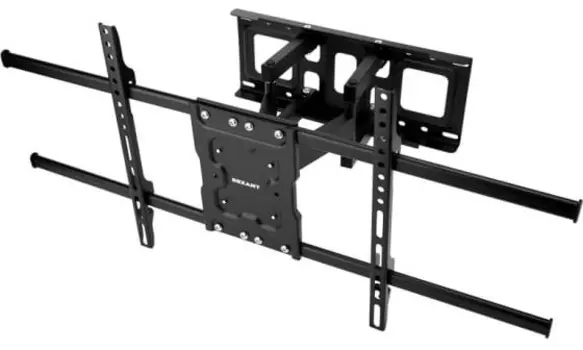 Кронштейн Rexant 38-0384 для телевизора 37"-85", наклонно-поворотный, двойное колено серия HOME