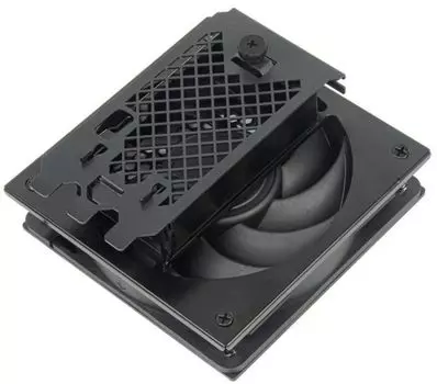 Кронштейн SilverStone G56FDP02B000020 адаптера внешнего охлаждающего вентилятора, 120 мм / 1500 об/мин и защитной решеткой вентилятора, установка на з