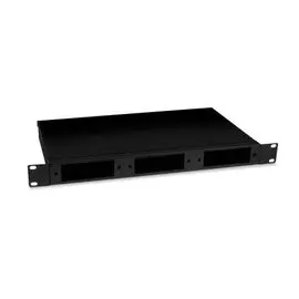 Кросс-бокс Cabeus FO-19-3FP-BK оптический 19" 1U на 3 адаптерные панели, цвет черный