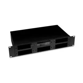 Кросс-бокс Cabeus FO-19-6FP-BK оптический 19" 2U на 6 адаптерных панелей, цвет черный