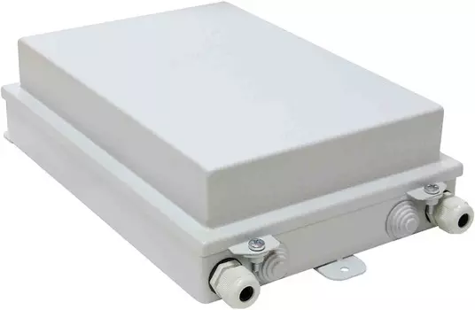 Кросс-муфта оптическая настенная IP65 TELCORD КН-М-16-IP65-GY-8SC/SM-8SC/U-SM-1КУ 321х203х85 мм, 8 а