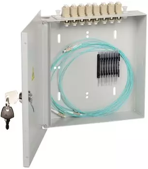 Кросс оптический настенный ITK FOBX8-N-8SCUS09 укомплектованный: SC (Simplex) 8шт; (OS2)