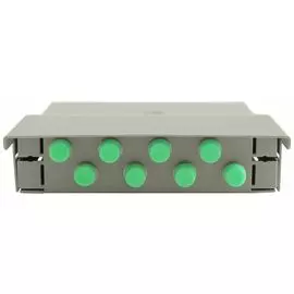 Кросс оптический настенный коробочный TELCORD КН-8 Мини 8-FC/SM-8-FC/UPC-SM-GY 163х123х30 мм, 8 адап