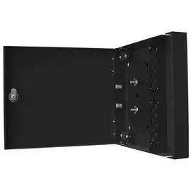 Кросс оптический настенный с дверцей, с замком TELCORD КН-48 48-FC/APC-48-FC/APC-SM-2-КУ-BK