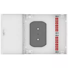 Кросс оптический настенный TopLAN КРН-Top-16ST/U-OS2-GY 16 ST/UPC адаптеров, одномодовый, укомплектованный