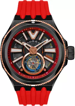 fashion наручные мужские часы Nubeo NB-6075-09. Коллекция MESSENGER TOURBILLON