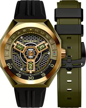 fashion наручные мужские часы Nubeo NB-6083-0G. Коллекция SKYLAB AUTOMATIC