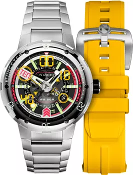 fashion наручные мужские часы Nubeo NB-6090-11. Коллекция MARINER 9 AUTOMATIC
