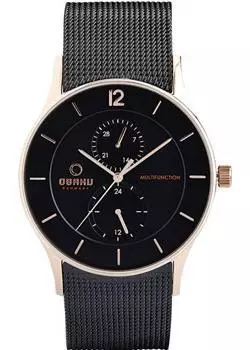 fashion наручные мужские часы Obaku V157GMVBMB. Коллекция Mesh
