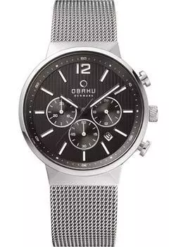 fashion наручные мужские часы Obaku V180GCCBMC. Коллекция mesh