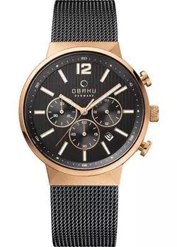 fashion наручные мужские часы Obaku V180GCVBMB. Коллекция Mesh