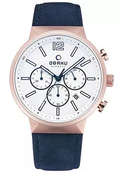 fashion наручные мужские часы Obaku V180GCVWRL. Коллекция Leather